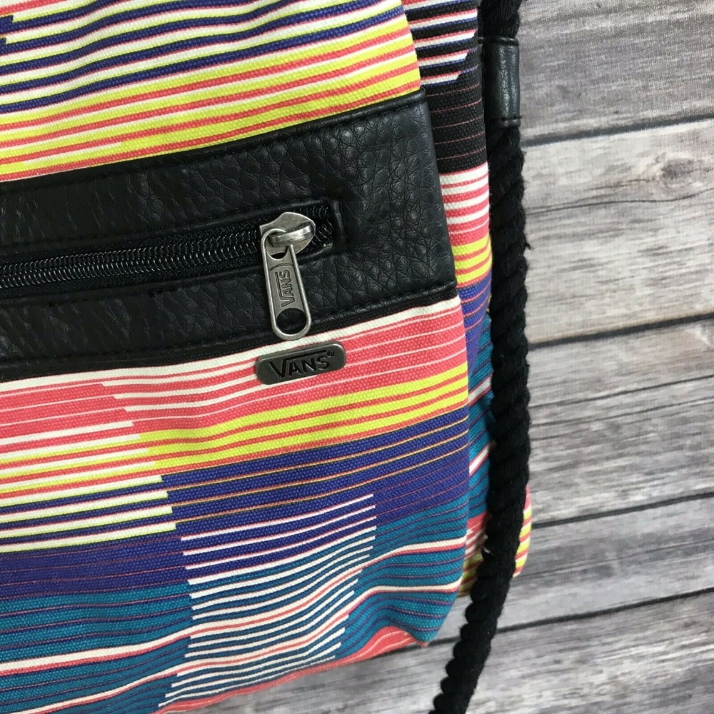 Vans Off The Wall Breakers Cream Stripe Beach Bag - Picture 5 of 8